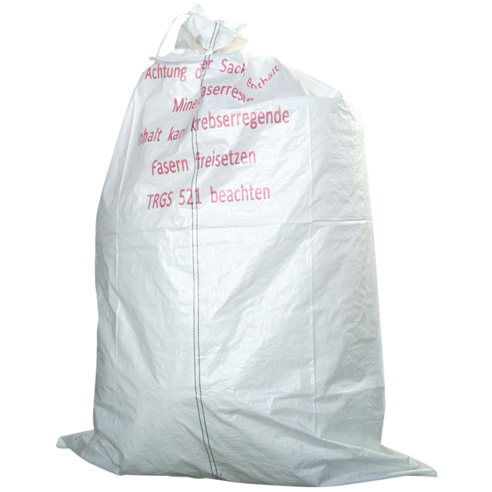 KMF Sack, Mineralwollsack, KMF-Gewebesack, 140 x 220 cm, Druck Mineralwolle, unbeschichtet